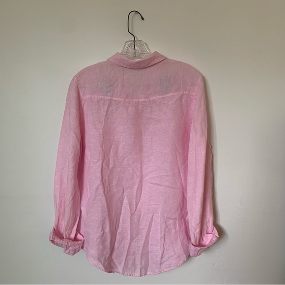 Lily Pulitzer light pink 100% linen button up blouse size S - Picture 5 of 5